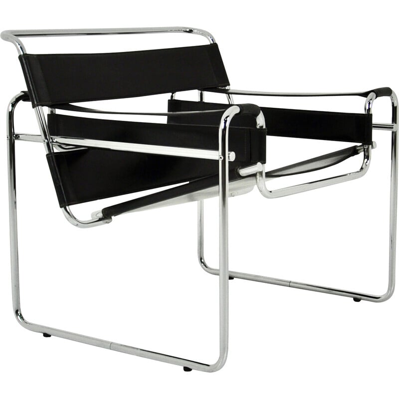Vintage Wassily armchair by Marcel Breuer for Gavina, 1970