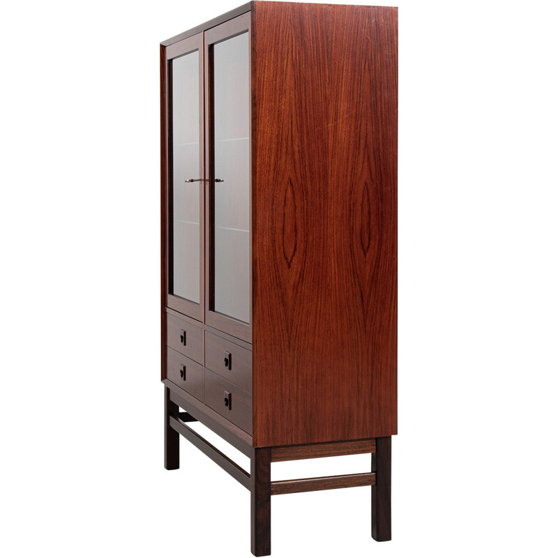 Mid century Danish 2-door display cabinet in rosewood by Brouer, 1960s