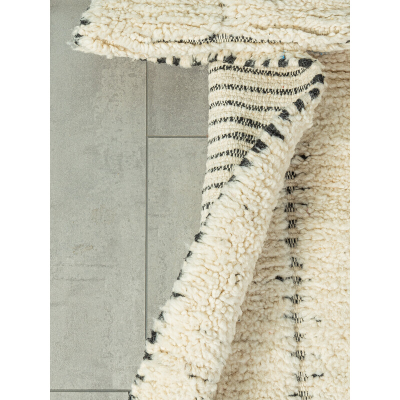 Vintage-Teppich Stripes aus Wolle, Marokko