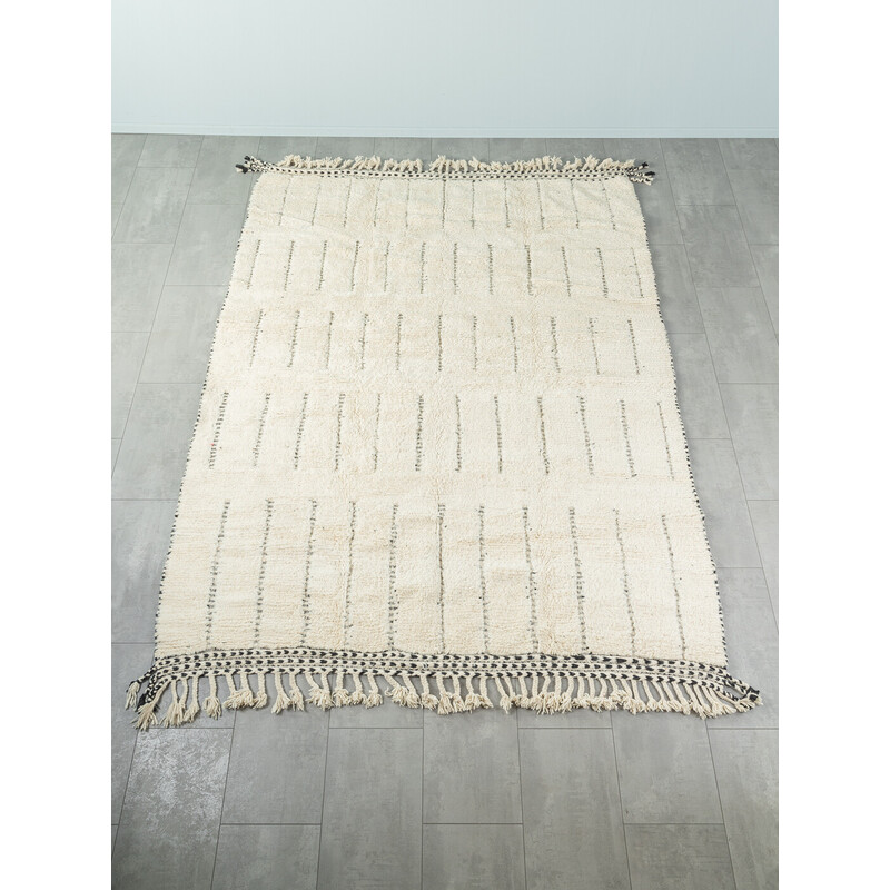 Vintage-Teppich Stripes aus Wolle, Marokko