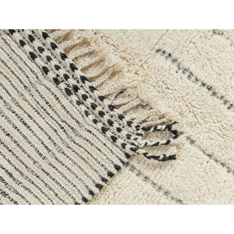 Tapis vintage Stripes en laine, Maroc