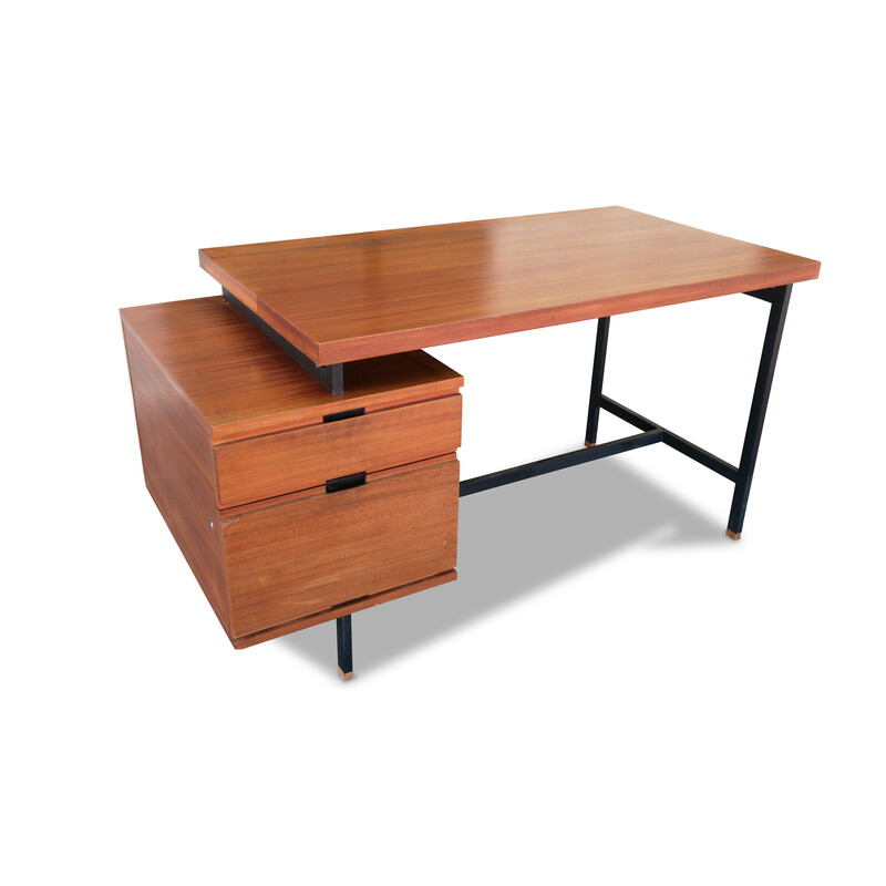 Vinatge desk by Pierre Guariche for Minvielle, 1955