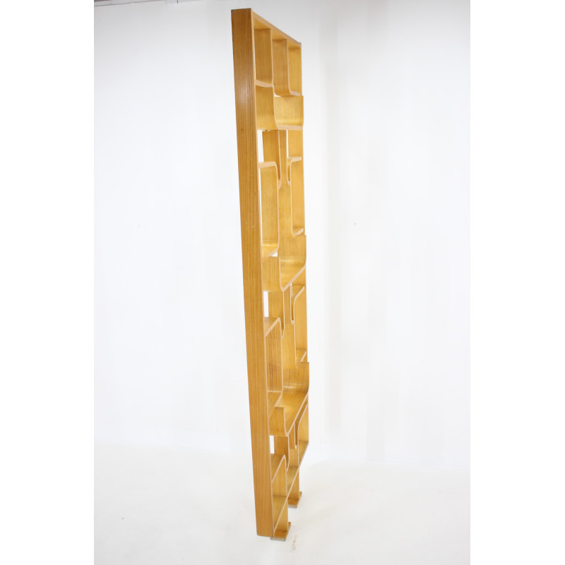 Vintage beechwood room divider by Ludvik Volak for Drevopodnik Holesov, 1970s