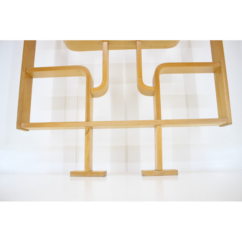 Vintage beechwood room divider by Ludvik Volak for Drevopodnik Holesov, 1970s