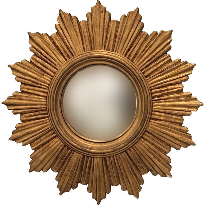 Vintage resin Soleil mirror, 1970