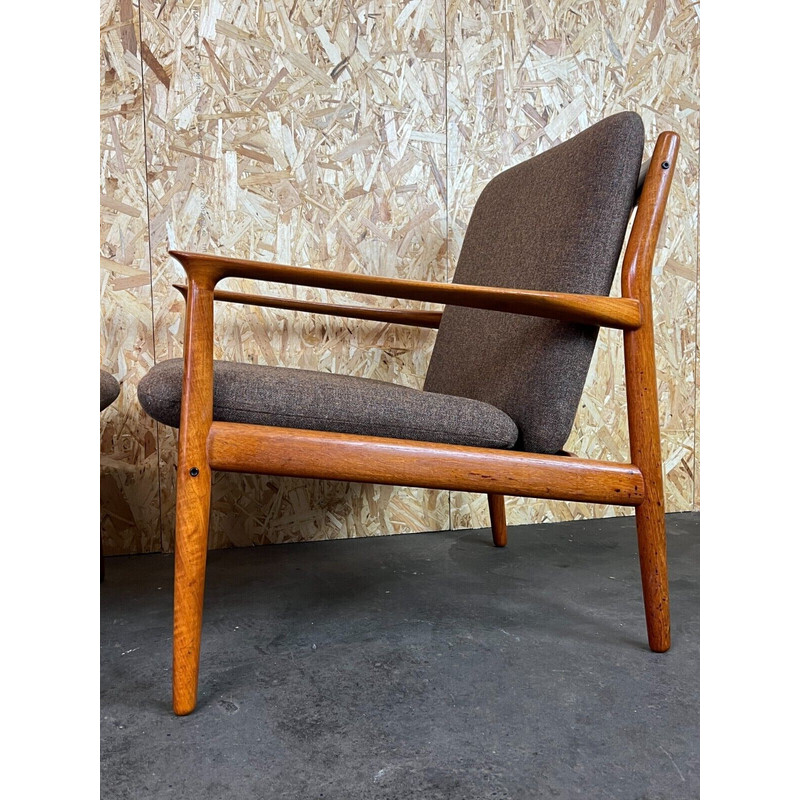 Paar vintage teakhouten fauteuils van Svend Aage Eriksen voor Glostrup, jaren 1960-1970