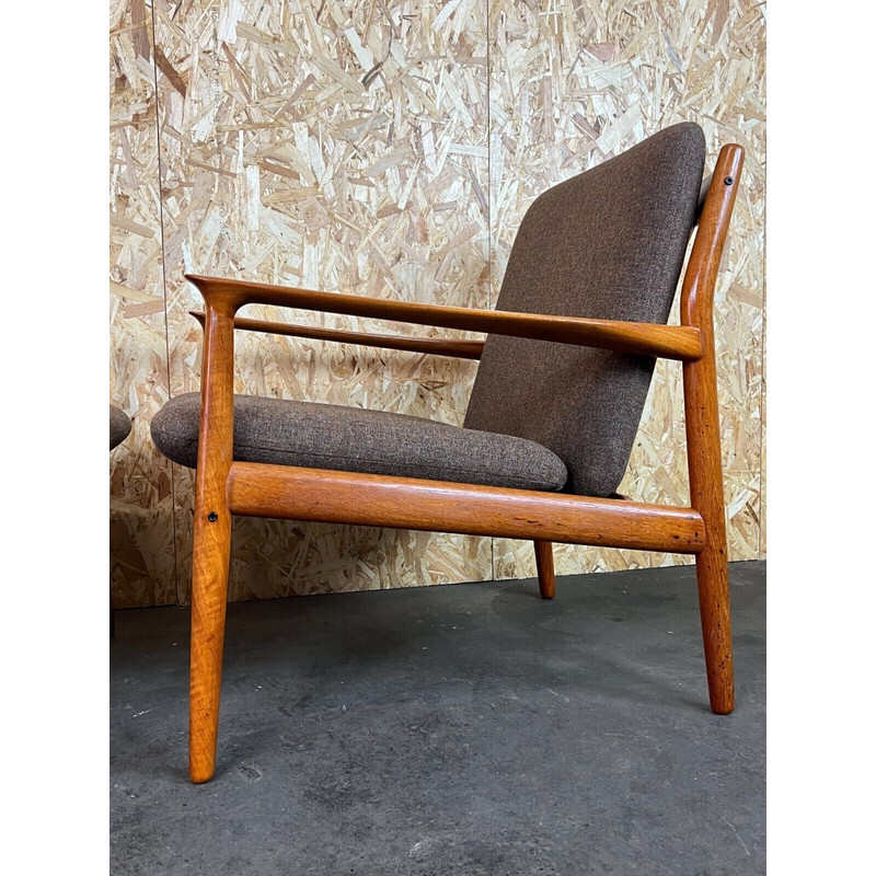 Paire de fauteuils vintage en teck par Svend Aage Eriksen pour Glostrup, 1960-1970