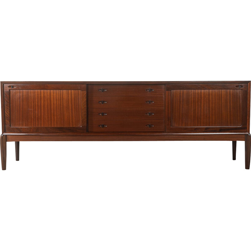 Vintage sideboard in mahogany veneer by H.W. Klein for Bramin, Denmark 1960s