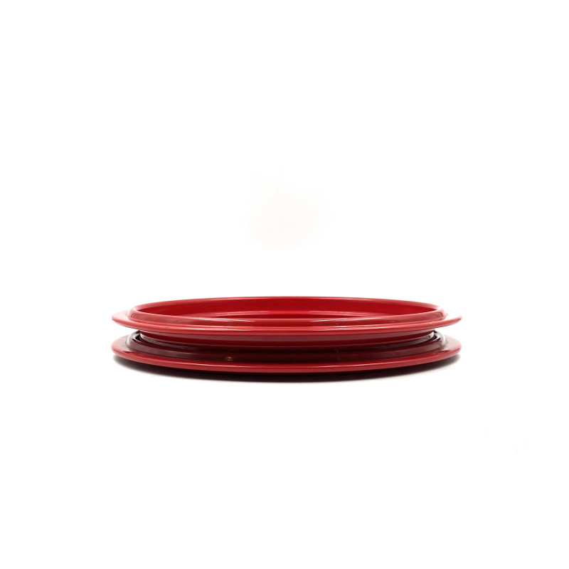 Vintage red centerpiece by Gianfranco Frattini for Progetti, Italy 1970s