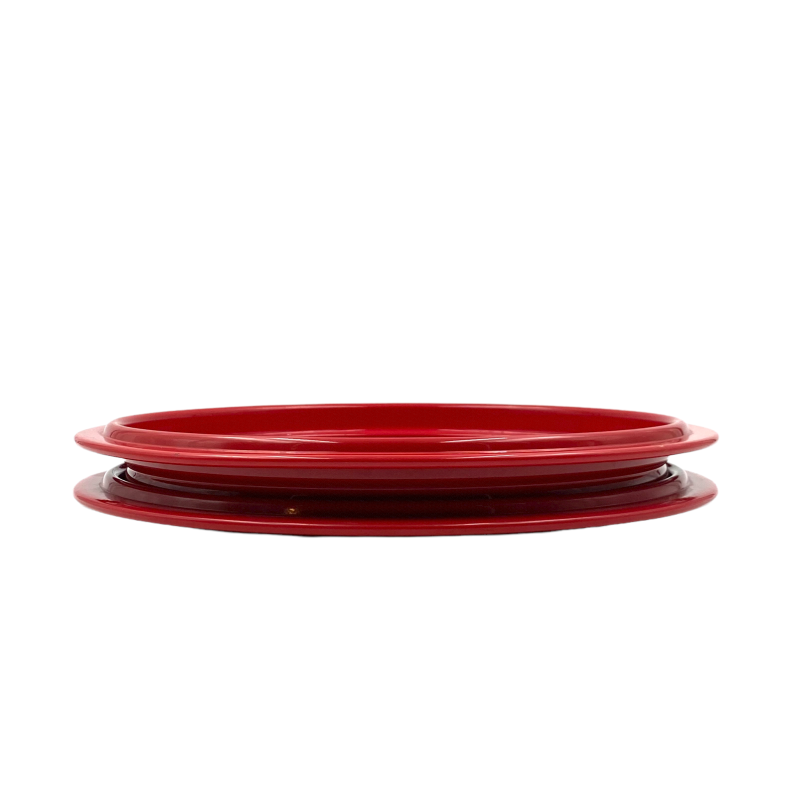 Vintage red centerpiece by Gianfranco Frattini for Progetti, Italy 1970s