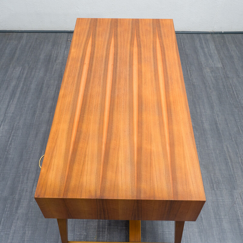 Vintage walnut desk by Georg Satink for Wk Möbel, 1950s