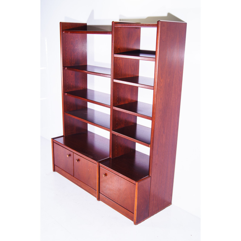 Vintage mahogany bookcase by Hulsta, Germany 1990s