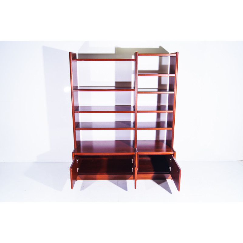 Vintage mahogany bookcase by Hulsta, Germany 1990s