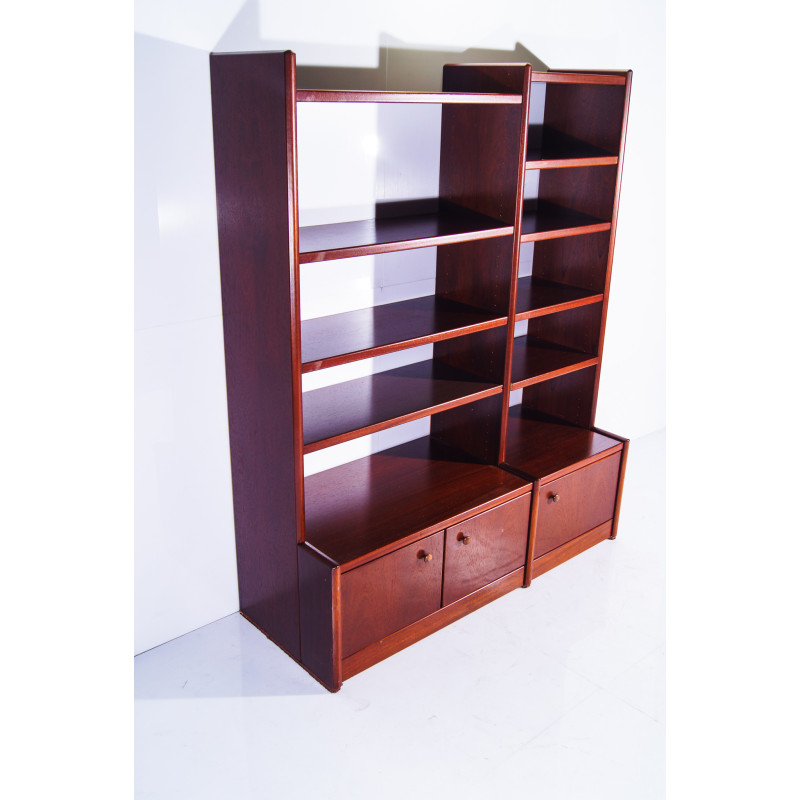 Vintage mahogany bookcase by Hulsta, Germany 1990s