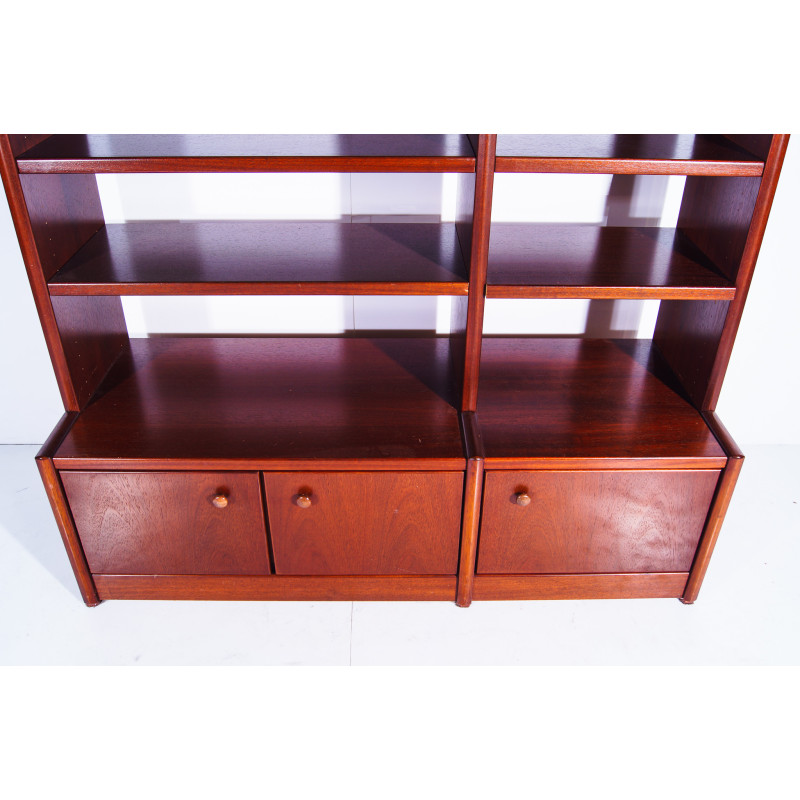 Vintage mahogany bookcase by Hulsta, Germany 1990s