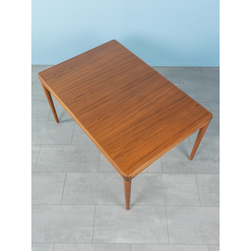 Vintage extendable teak dining table by H.W. Klein for Bramin, Denmark 1960s