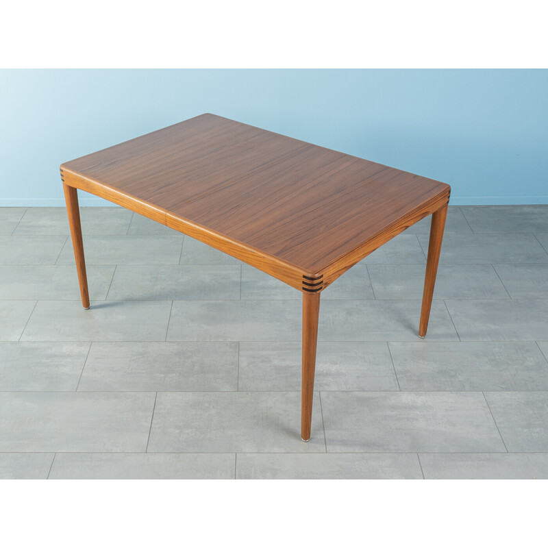 Vintage extendable teak dining table by H.W. Klein for Bramin, Denmark 1960s