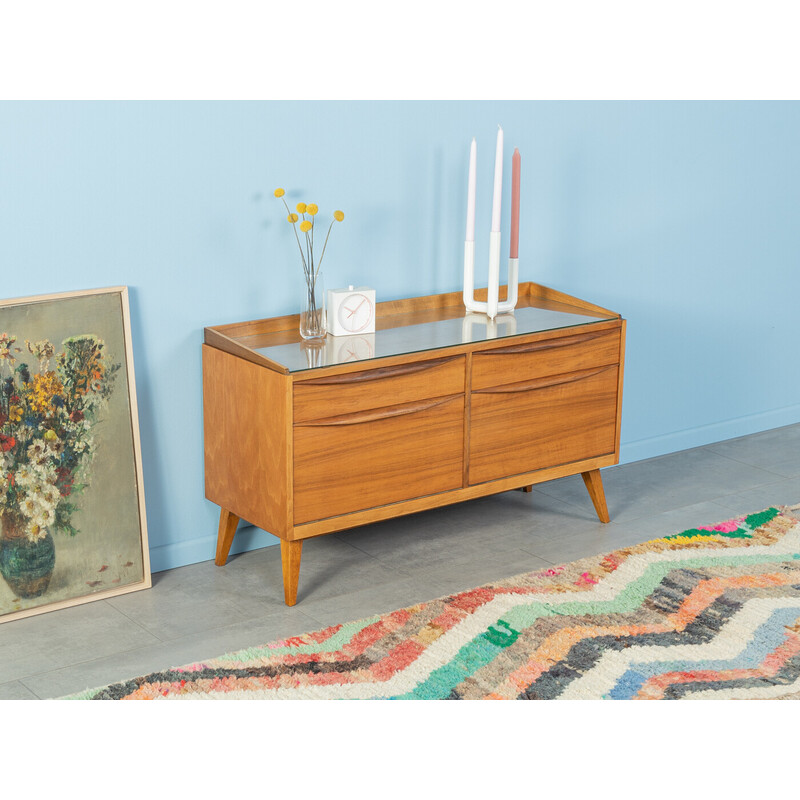 Vintage chest of drawers in walnut veneer by Franz Ehrlich, Germany 1950s