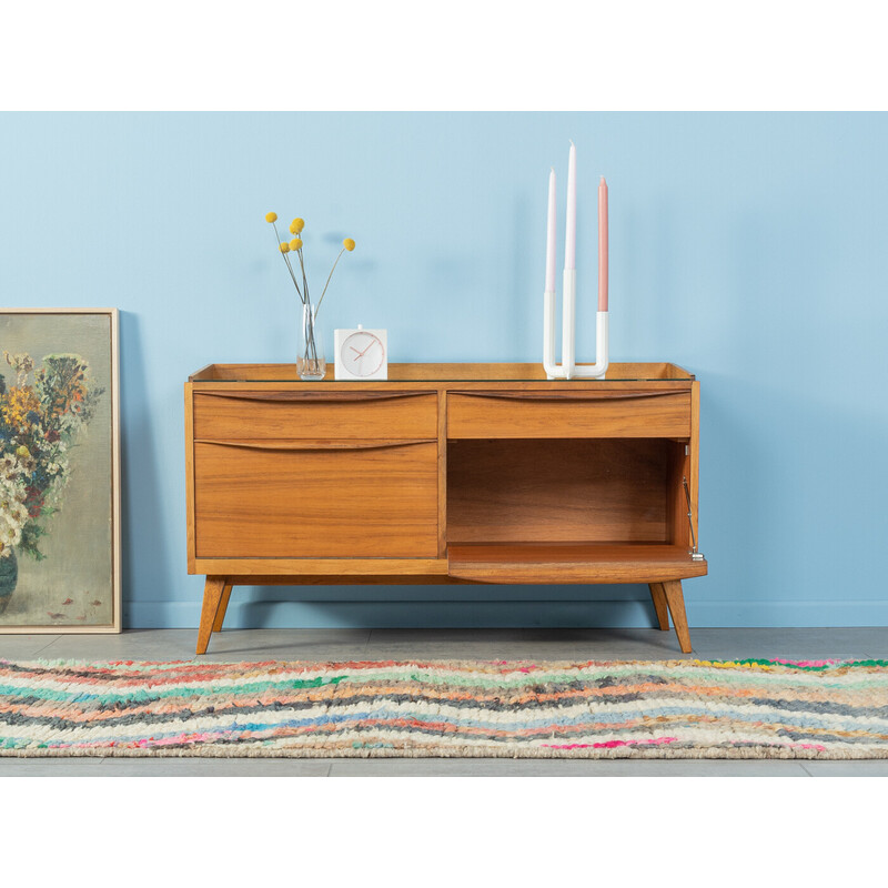 Vintage chest of drawers in walnut veneer by Franz Ehrlich, Germany 1950s