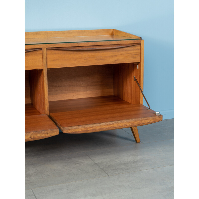 Vintage chest of drawers in walnut veneer by Franz Ehrlich, Germany 1950s