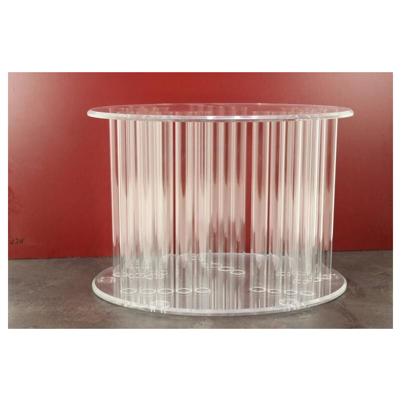 Table à repas vintage en lucite - 1970