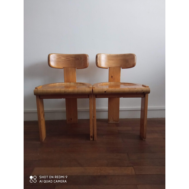 Paire de chaises vintage par Antti Nurmesniemi, Finlande 1970