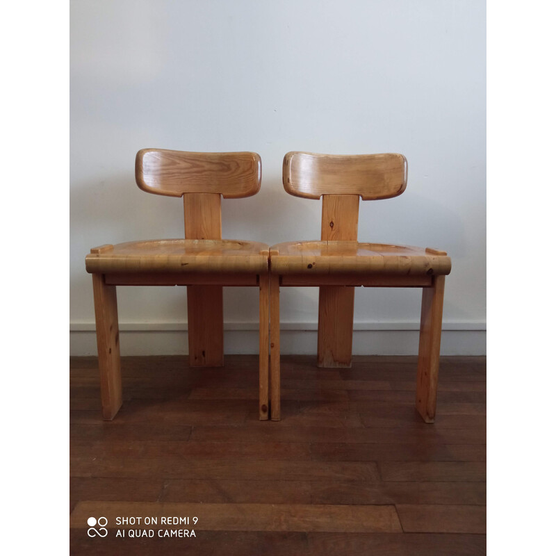 Pair of vintage chairs by Antti Nurmesniemi, Finland 1970