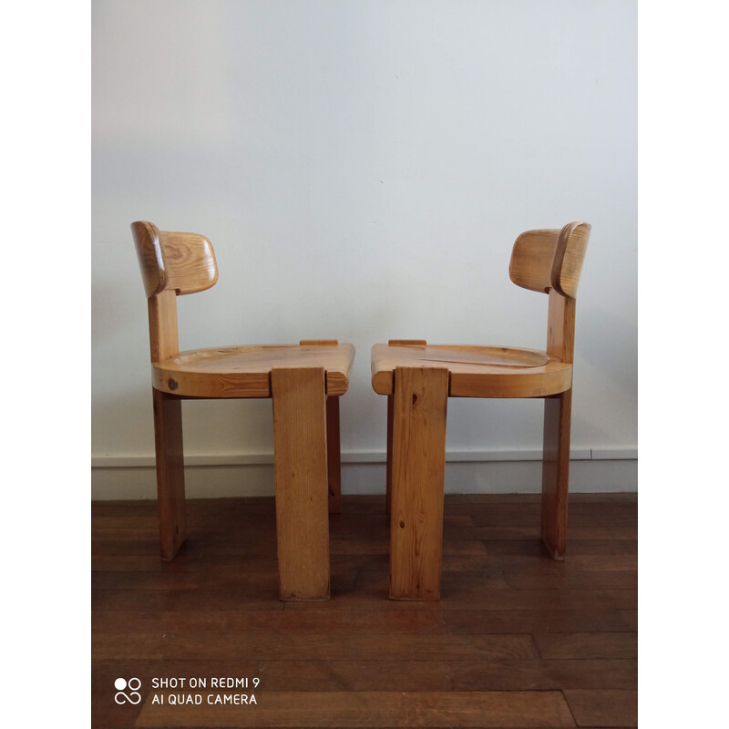 Pair of vintage chairs by Antti Nurmesniemi, Finland 1970