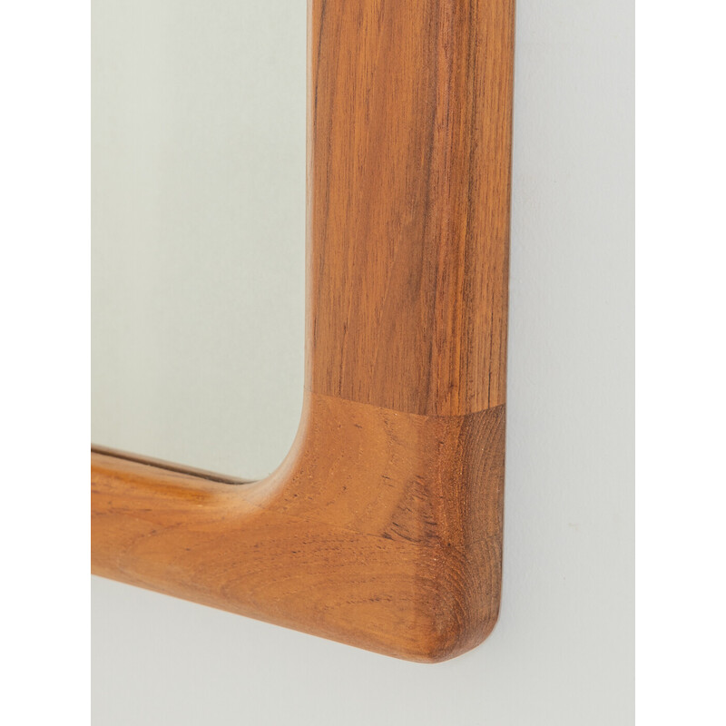 Vintage mirror with solid wood frame, Denmark 1960s