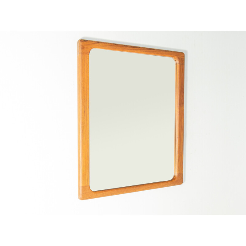 Vintage mirror with solid wood frame, Denmark 1960s