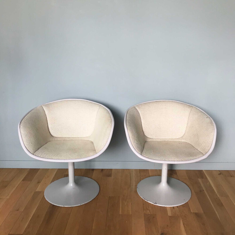 Pair of vintage F8800 armchairs by Pierre Paulin for Artifort, 1960