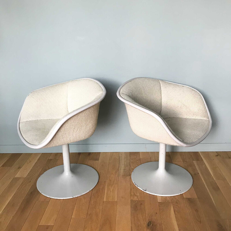 Pair of vintage F8800 armchairs by Pierre Paulin for Artifort, 1960