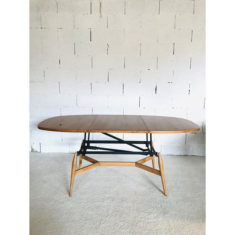 Table basse smorrebrod scandinave vintage, 1960