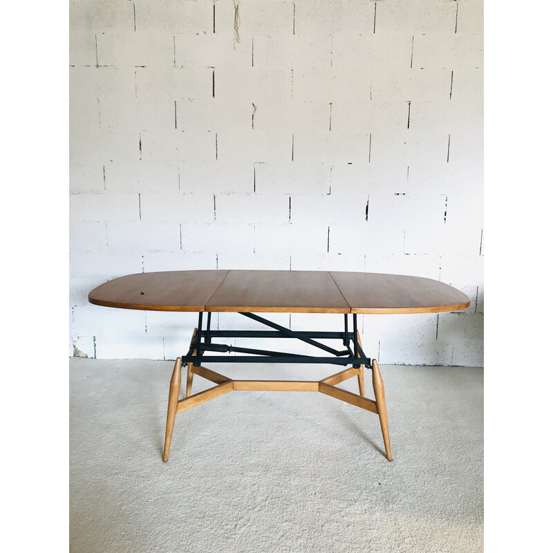 Vintage Scandinavian smorrebrod coffee table, 1960