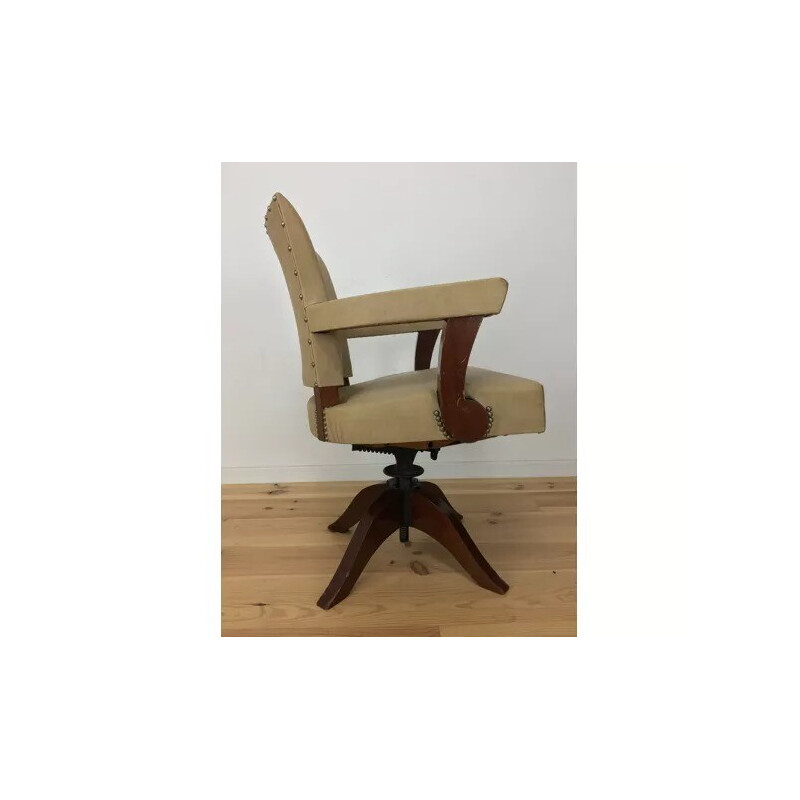 Cadeira de secretária giratória e inclinável Vintage