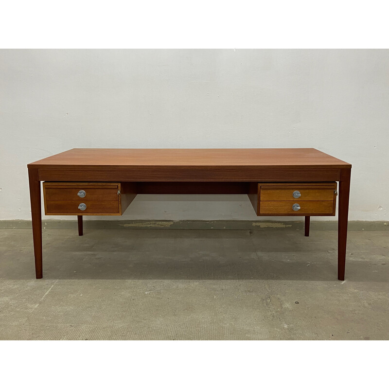 Set of vintage Diplomat writing desk and sideboard by Finn Juhl for France and Søn, 1950s