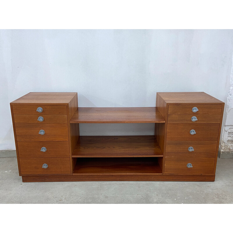 Set of vintage Diplomat writing desk and sideboard by Finn Juhl for France and Søn, 1950s