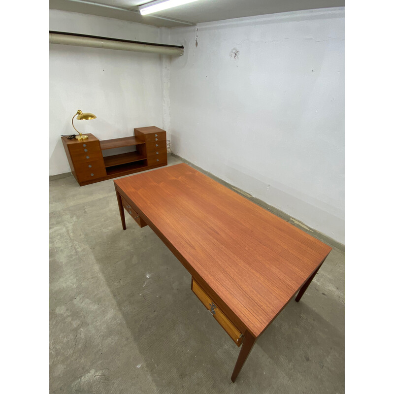 Set of vintage Diplomat writing desk and sideboard by Finn Juhl for France and Søn, 1950s