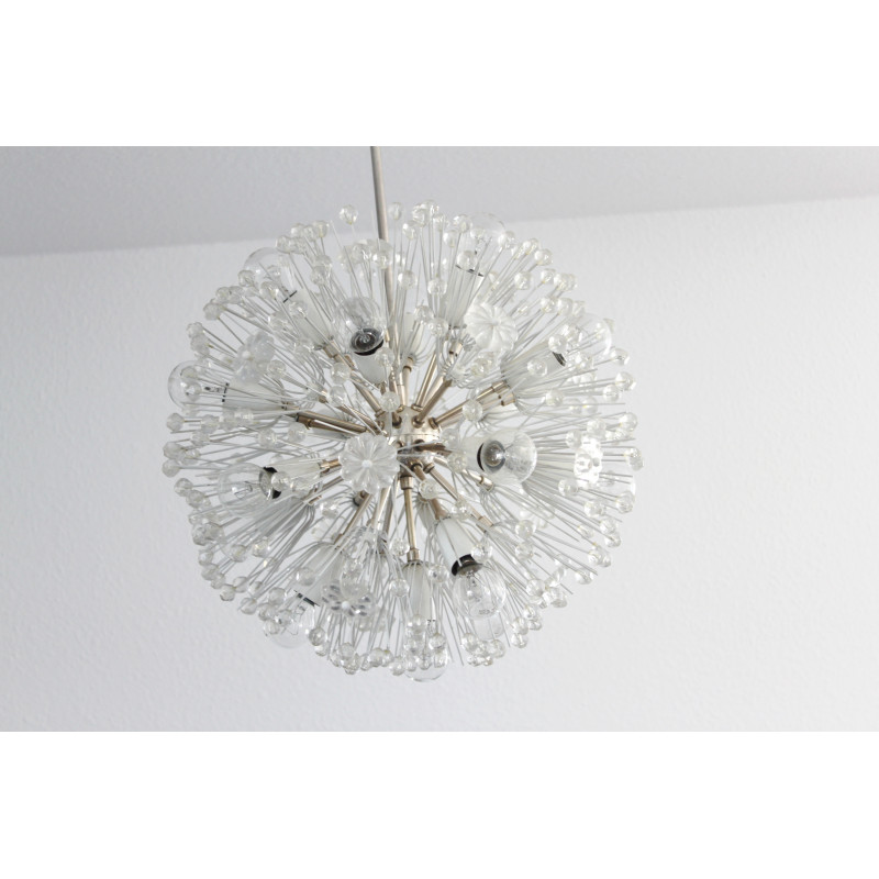 Vintage dandelion chandelier by Emil Stejnar for Rupert Nikoll, 1960s