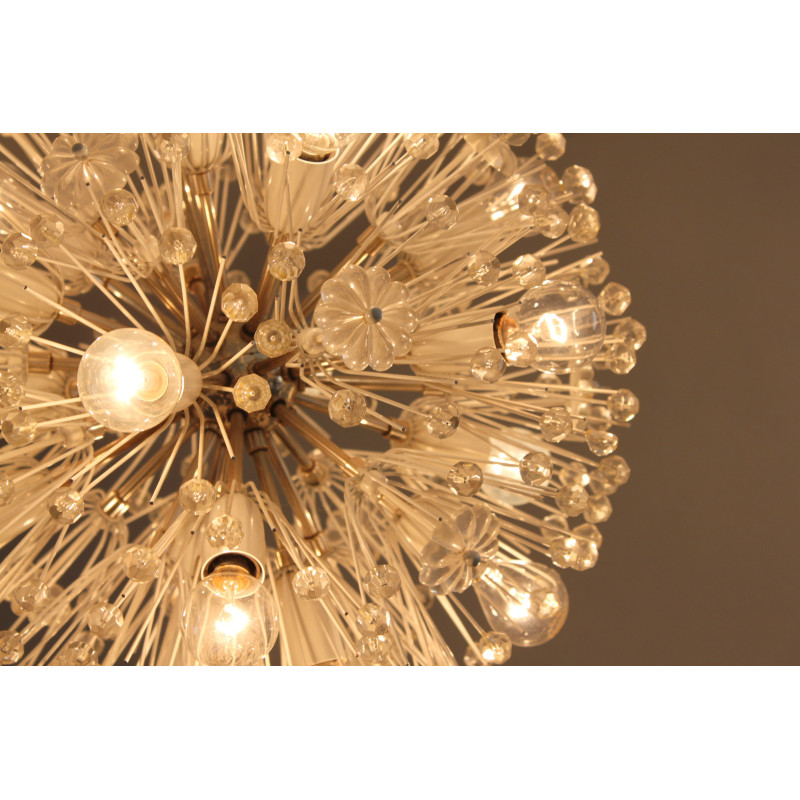 Vintage dandelion chandelier by Emil Stejnar for Rupert Nikoll, 1960s