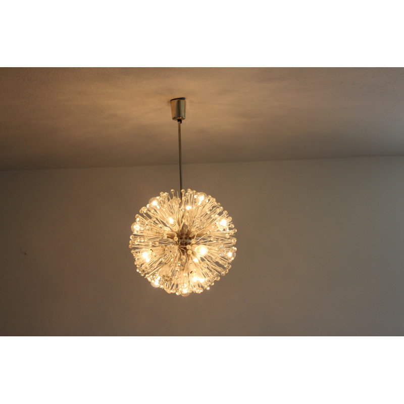 Vintage dandelion chandelier by Emil Stejnar for Rupert Nikoll, 1960s