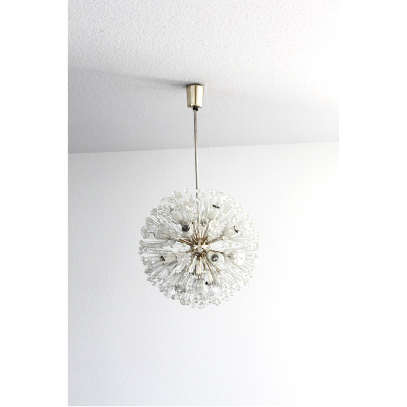 Vintage dandelion chandelier by Emil Stejnar for Rupert Nikoll, 1960s