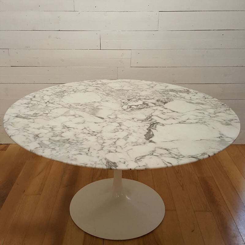 Table ronde "tulipe 137" Knoll en marbre, Eero SAARINEN - 1960