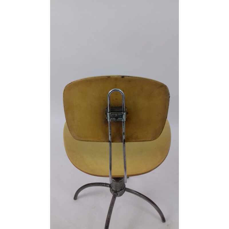 Chaise de bureau jaune en fer Wilde and Spieth, Egon EIERMANN - 1960