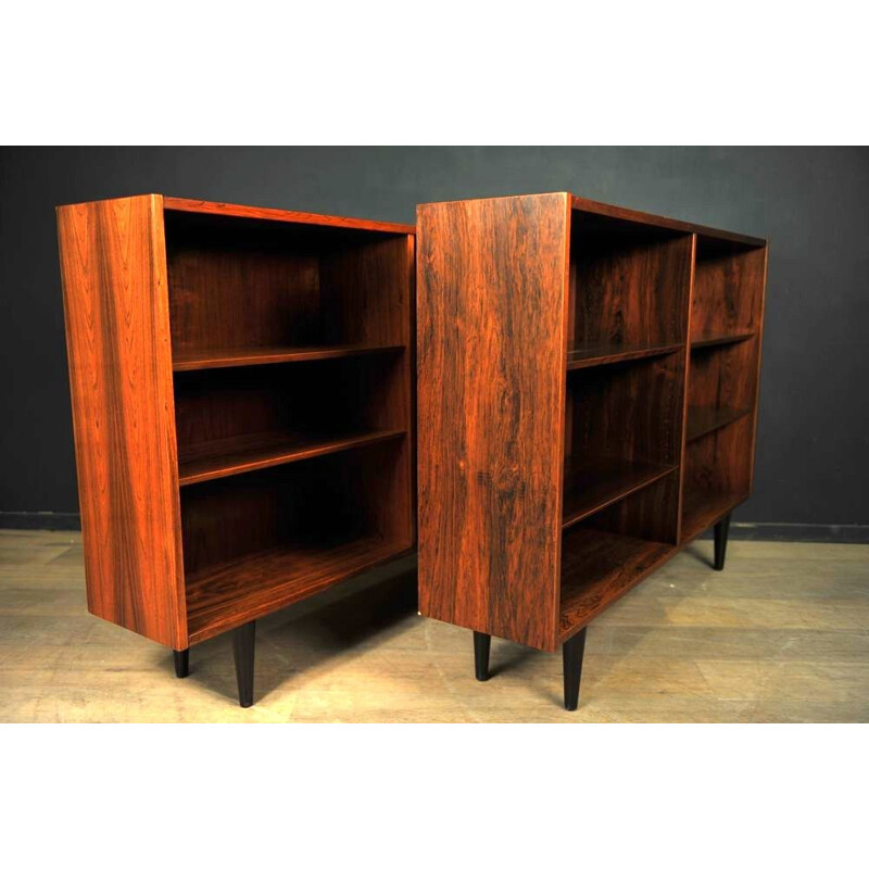 Poul Hundevad rosewood bookcase with several compartments, Carlo JENSEN  - 1960s