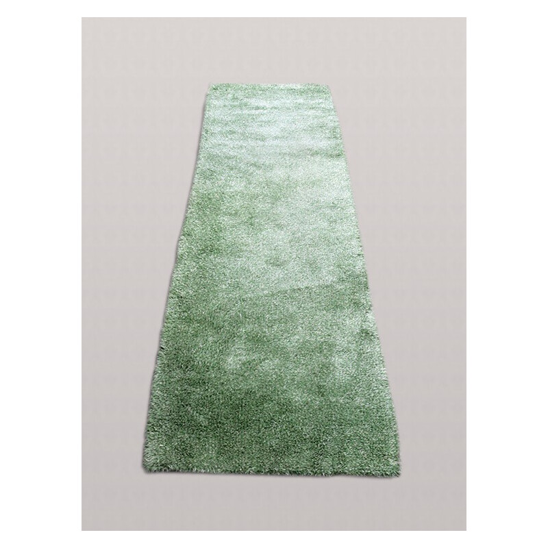 Green vintage woolen carpet - 1970s