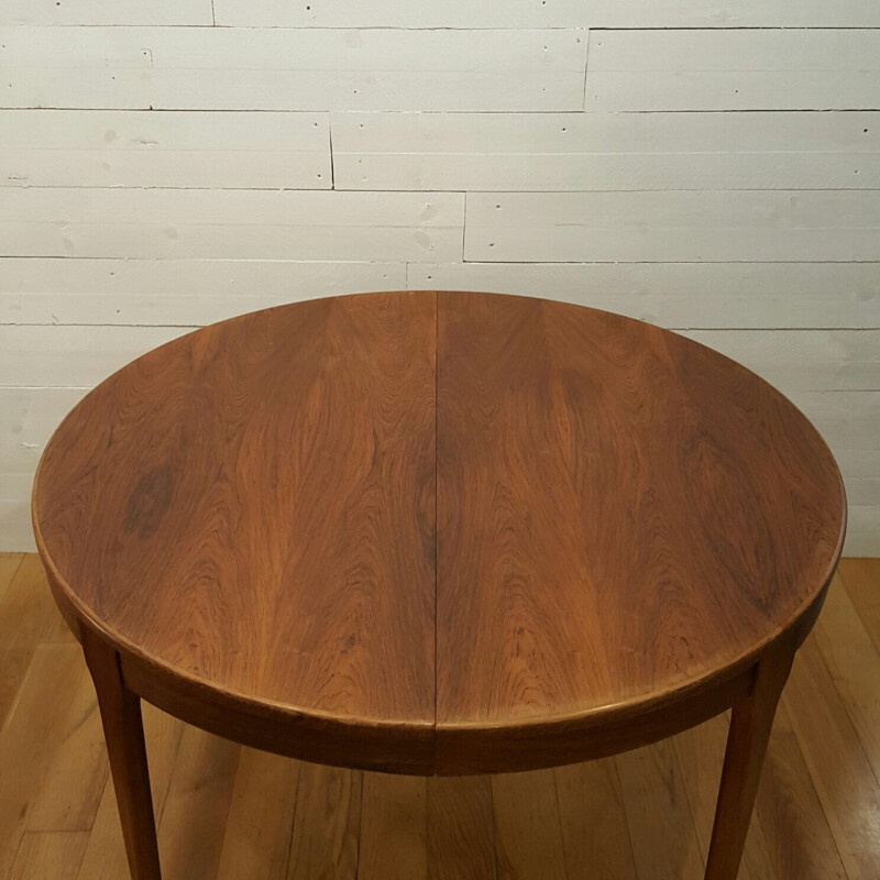Meuble TV Paris extensible round table in rosewood - 1960s