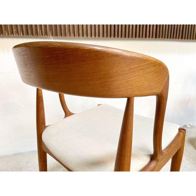 Conjunto de 4 cadeiras de teca dinamarquesas vintage de Johannes Andersen para Uldum Møbelfabrik, 1960
