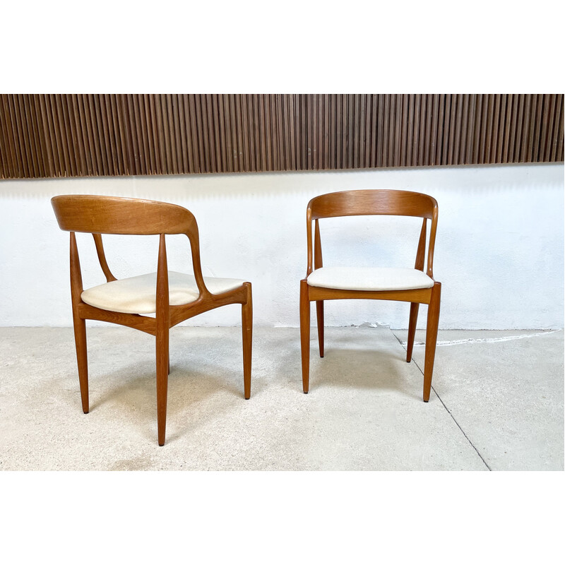 Satz von 4 dänischen Vintage-Stühlen aus Teakholz von Johannes Andersen für Uldum Møbelfabrik, 1960