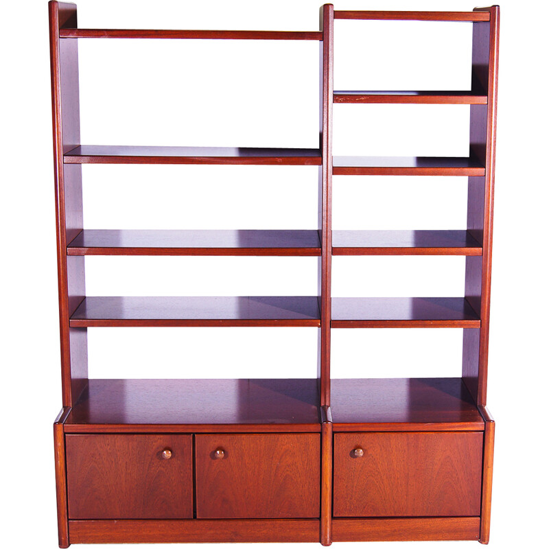 Vintage mahogany bookcase by Hulsta, Germany 1990s